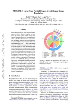 MIT-10M: A Large Scale Parallel Corpus of Multilingual Image Translation