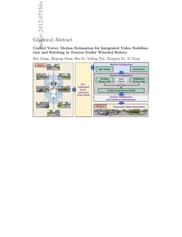Unified Vertex Motion Estimation for Integrated Video Stabilization and Stitching in Tractor-Trailer Wheeled Robots