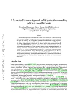 A Dynamical Systems-Inspired Pruning Strategy for Addressing
  Oversmoothing in Graph Neural Networks