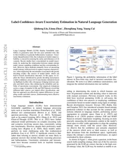 Label-Confidence-Aware Uncertainty Estimation in Natural Language
  Generation