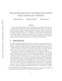 Gearing Gaussian process modeling and sequential design towards
  stochastic simulators