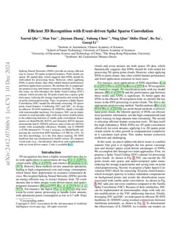 Efficient 3D Recognition with Event-driven Spike Sparse Convolution