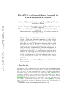 KneeXNeT: An Ensemble-Based Approach for Knee Radiographic Evaluation
