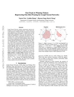 Fast Track to Winning Tickets: Repowering One-Shot Pruning for Graph
  Neural Networks
