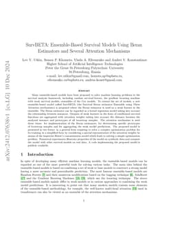 SurvBETA: Ensemble-Based Survival Models Using Beran Estimators and
  Several Attention Mechanisms