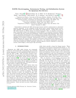 BATIS: Bootstrapping, Autonomous Testing, and Initialization System for
  Quantum Dot Devices