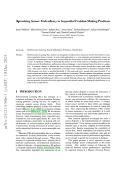 Optimizing Sensor Redundancy in Sequential Decision-Making Problems