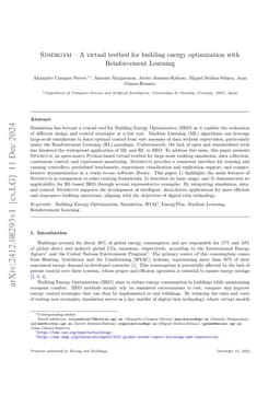 SINERGYM -- A virtual testbed for building energy optimization with
  Reinforcement Learning