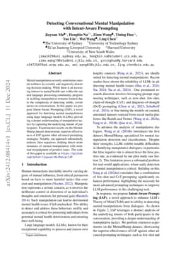 Detecting Conversational Mental Manipulation with Intent-Aware Prompting