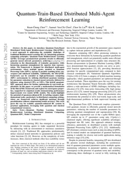 Quantum-Train-Based Distributed Multi-Agent Reinforcement Learning