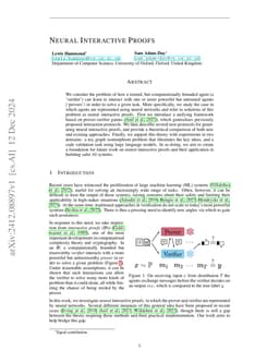 Neural Interactive Proofs