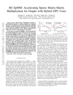 HC-SpMM: Accelerating Sparse Matrix-Matrix Multiplication for Graphs
  with Hybrid GPU Cores