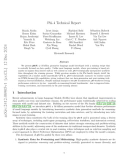 Phi-4 Technical Report