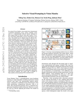Selective Visual Prompting in Vision Mamba