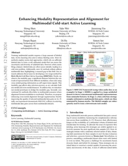 Enhancing Modality Representation and Alignment for Multimodal
  Cold-start Active Learning