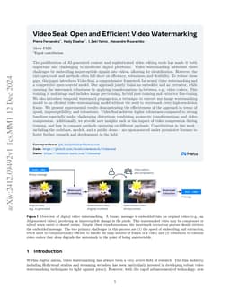 Video Seal: Open and Efficient Video Watermarking