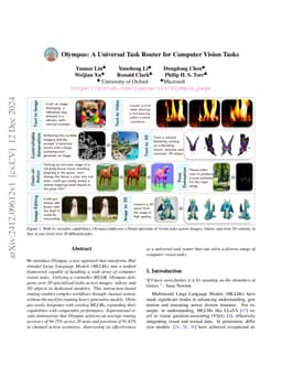 Olympus: A Universal Task Router for Computer Vision Tasks