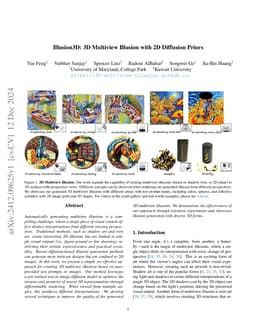 Illusion3D: 3D Multiview Illusion with 2D Diffusion Priors