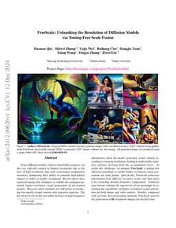 FreeScale: Unleashing the Resolution of Diffusion Models via Tuning-Free
  Scale Fusion