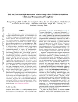 LinGen: Towards High-Resolution Minute-Length Text-to-Video Generation
  with Linear Computational Complexity