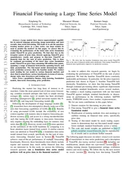 Financial Fine-tuning a Large Time Series Model