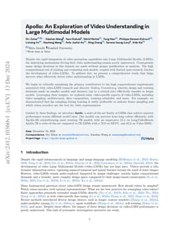 Apollo: An Exploration of Video Understanding in Large Multimodal Models