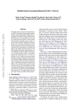 Reinforcement Learning Enhanced LLMs: A Survey