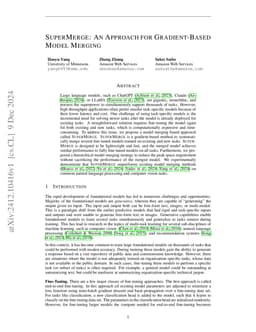 SuperMerge: An Approach For Gradient-Based Model Merging