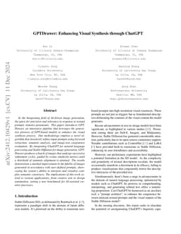 GPTDrawer: Enhancing Visual Synthesis through ChatGPT