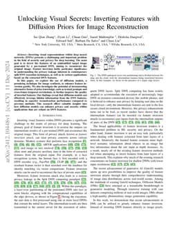 Unlocking Visual Secrets: Inverting Features with Diffusion Priors for
  Image Reconstruction