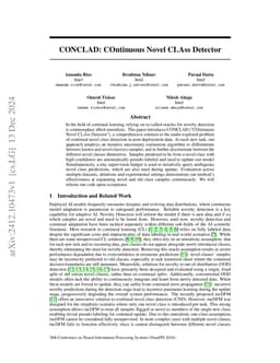 CONCLAD: COntinuous Novel CLAss Detector