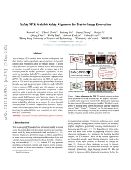 SafetyDPO: Scalable Safety Alignment for Text-to-Image Generation