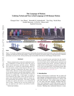 The Language of Motion: Unifying Verbal and Non-verbal Language of 3D
  Human Motion