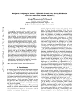Adaptive Sampling to Reduce Epistemic Uncertainty Using Prediction
  Interval-Generation Neural Networks