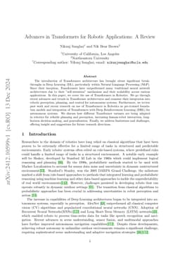 Advances in Transformers for Robotic Applications: A Review