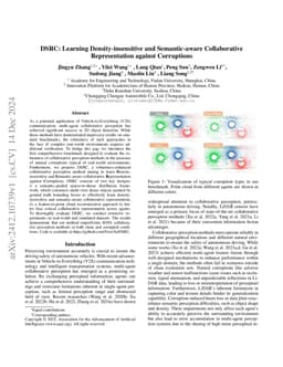 DSRC: Learning Density-insensitive and Semantic-aware Collaborative Representation against Corruptions