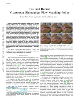 Fast and Robust Visuomotor Riemannian Flow Matching Policy