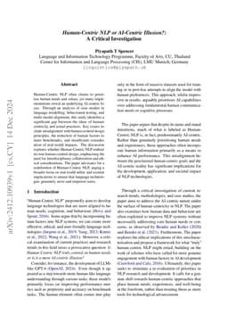 Human-Centric NLP or AI-Centric Illusion?: A Critical Investigation