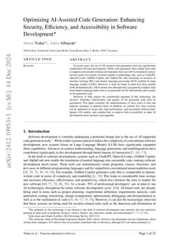 Optimizing AI-Assisted Code Generation