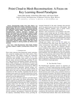 Point Cloud to Mesh Reconstruction: A Focus on Key Learning-Based
  Paradigms