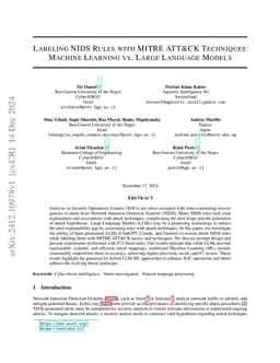 Labeling NIDS Rules with MITRE ATT&CK Techniques: Machine Learning vs.
  Large Language Models