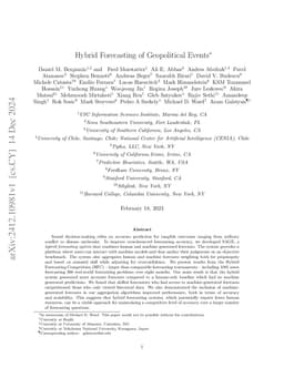 Hybrid Forecasting of Geopolitical Events