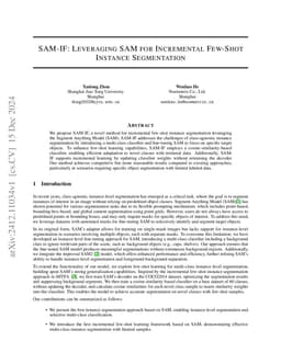 SAM-IF: Leveraging SAM for Incremental Few-Shot Instance Segmentation