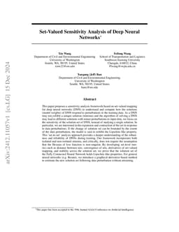 Set-Valued Sensitivity Analysis of Deep Neural Networks