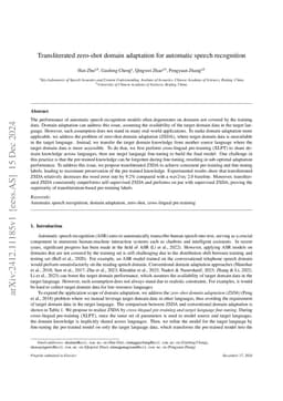Transliterated Zero-Shot Domain Adaptation for Automatic Speech
  Recognition