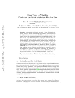 From Votes to Volatility Predicting the Stock Market on Election Day