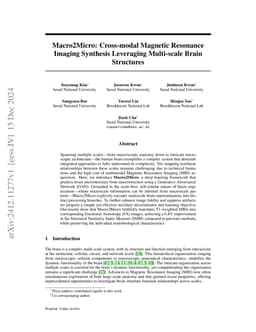 Macro2Micro: Cross-modal Magnetic Resonance Imaging Synthesis Leveraging
  Multi-scale Brain Structures