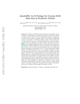 datadriftR: An R Package for Concept Drift Detection in Predictive
  Models