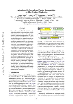 Attention with Dependency Parsing Augmentation for Fine-Grained
  Attribution