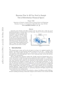 Bayesian Flow Is All You Need to Sample Out-of-Distribution Chemical Spaces